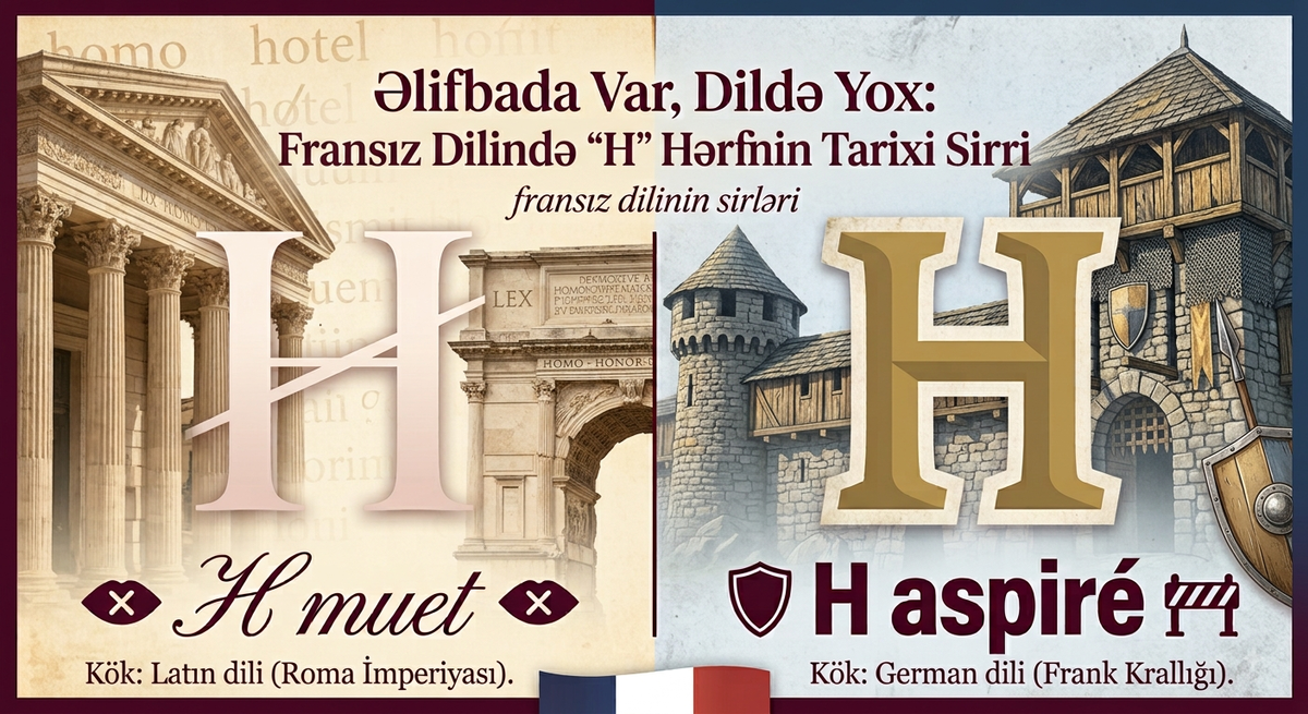 Əlifbada Var, Dildə Yox: Fransız əlifbasında olan "H" Hərfinin Tarixi Sirri